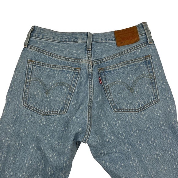 Levi’s 501 Skinny High Rise Snowflake Jeans Sz: 28W x 28L - Picture 2 of 16